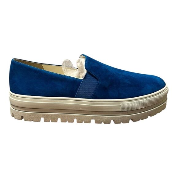 Blue Slip-On Platform Sneakers - Picture 3 of 4